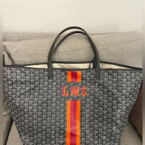 goyard tote initials|goyard canvas bag.